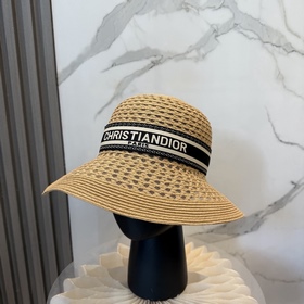 Dior迪奧草帽，镂空禮帽，官方款，一比一定制，非市場普通版本，頭圍57cm