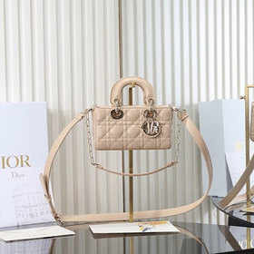 原廠級 焦糖，胭脂米色迷你尺寸 DIOR D-JOY BAG羊皮2026款新款