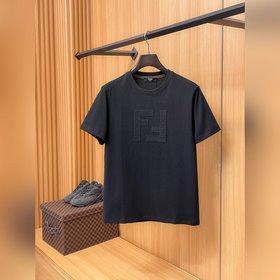 芬迪Fendi26春夏新品專櫃首發最新款短袖圓領T恤 高端訂制 設計前衛時尚！品