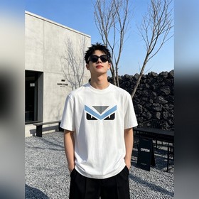 芬迪 獨家專供新款原單男士休閑短袖 高端定制 高版本 時尚百搭爆款  進口面料