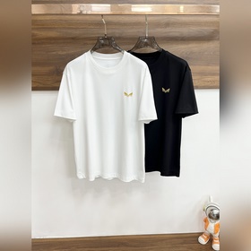 Fendi 春季新款短袖 芬迪純棉圓領短袖T恤，時尚純棉T恤，胸前logo刺繡款