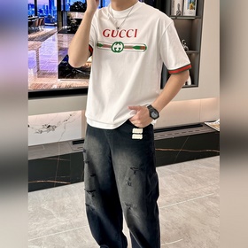 Gucc 2026春夏新款首發專櫃最新款短袖T恤 高端訂制 設計前衛時尚！品牌l