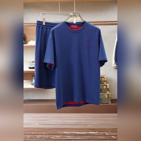 Gucci古奇， 時尚薄款 休閑短褲套裝 采用客供高密度純棉材質面料，軟糯親膚