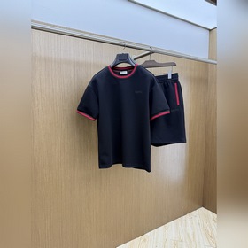 高端定制 2026春夏新款首發專櫃最新款短袖短褲休閑套裝 高端訂制 設計前衛時尚