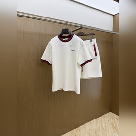 高端定制 2026春夏新款首發專櫃最新款短袖短褲休閑套裝 高端訂制 設計前衛時尚