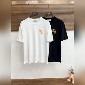 Hermes 獨家專供春季新款 愛馬仕時尚休閑圓領短袖，高密度280克純棉面料
