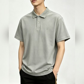 Hermes 春季新款短袖 愛馬仕純棉翻領短袖T恤，商務時尚純棉T恤，胸前log
