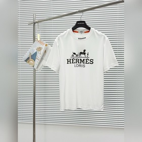 愛馬仕 HERMES VIP高級定制！ 2026春夏季新款短袖。這款T恤是夏季男