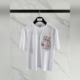 羅意威 Loewe VIP高級定制！ 2026春夏季新款短袖。這款T恤是夏季男裝