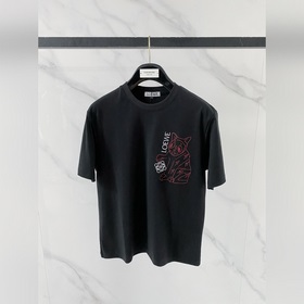 羅意威 Loewe VIP高級定制！ 2026春夏季新款短袖。這款T恤是夏季男裝