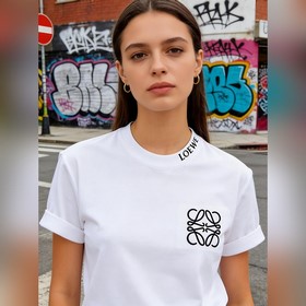 羅意威 Loewe VIP高級定制！ 2026春夏季新款短袖。這款T恤是夏季男裝