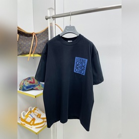 Loe 羅意威 26ss新款刺繡字母LOGO棉質短袖T恤 ROU 高支高密雙紗3