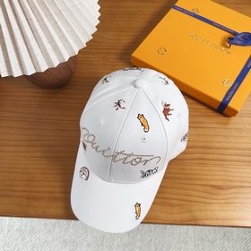 路易威登棒球帽LouisVuitton 新款LV棒球帽，重工打造 完美刺繡，高端