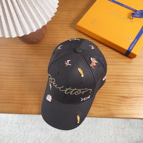路易威登棒球帽LouisVuitton 新款LV棒球帽，重工打造 完美刺繡，高端