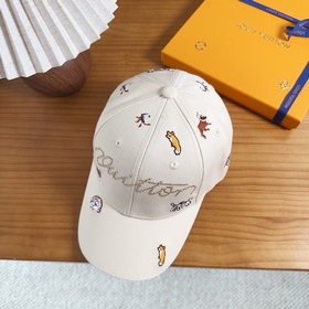 路易威登棒球帽LouisVuitton 新款LV棒球帽，重工打造 完美刺繡，高端