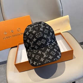 LV路易威登新款原單棒球帽，LV牛仔提花，專櫃1：1開模訂制，原版帆布面料+頭層