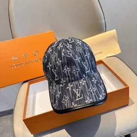 LV路易威登新款原單棒球帽，LV牛仔提花，專櫃1：1開模訂制，原版帆布面料+頭層