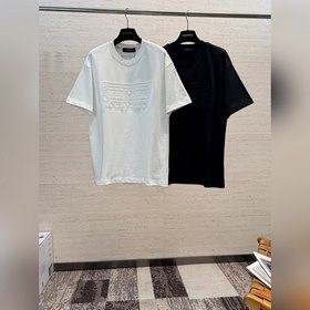 LV26S新款春夏休閑男士圓領短袖，十分驚豔，客供純棉面料打造 擁有優越的透氣性