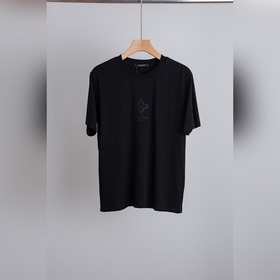 LV 2026SS最新休閑圓領短袖T恤衫#選用客供進口100%棉成分精織混紡而成