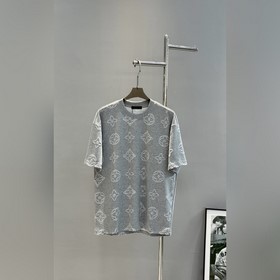 驢牌*LV經典Monogram提花T恤，雙層超薄提花工藝.高品質棉質面料柔軟透氣