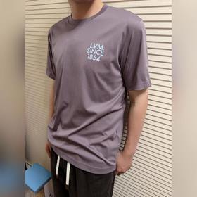 V 26春夏液氮豆沙紫字母印花T恤 精選100%高支長絨棉面料，經過液氮液氨
