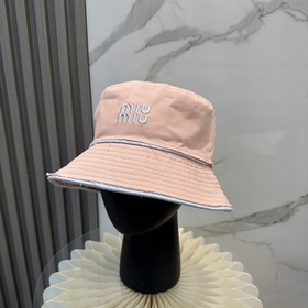 [Miumiu缪缪]新款訂單款刺繡漁夫帽 大牌款超好搭配，趕緊入手！