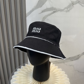 [Miumiu缪缪]新款訂單款刺繡漁夫帽 大牌款超好搭配，趕緊入手！