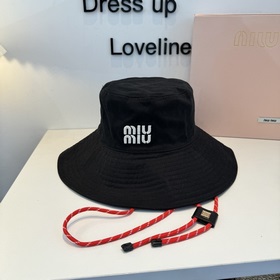 謬謬miumiu 原單春夏新款漁夫帽，正品開模訂制，原版做工細緻質量超贊！