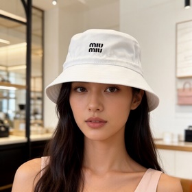 miumiu缪缪新款漁夫帽，帆布面，官方新款，内标齊全，男女通用