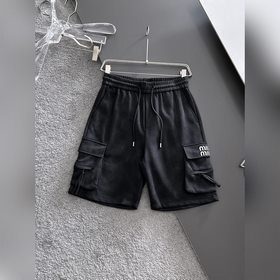 miumiu 2026夏季新款原單專櫃休閑短褲，奢華經典品牌原版LOGO配飾 專