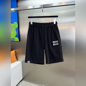 miumiu 2026夏季新款原單專櫃休閑短褲，奢華經典品牌原版LOGO配飾 專