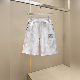 miumiu 2026夏季新款原單專櫃休閑短褲，奢華經典品牌原版LOGO配飾 專