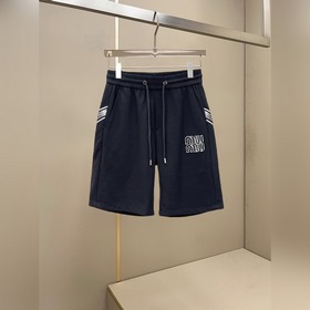 miumiu 2026夏季新款原單專櫃休閑短褲，奢華經典品牌原版LOGO配飾 專