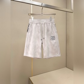 miumiu 2026夏季新款原單專櫃休閑短褲，奢華經典品牌原版LOGO配飾 專