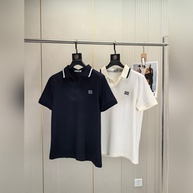 MiuMiu 2026春夏新款原單男士翻領Polo衫短袖T恤 櫃台同步發售 爆款