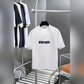 Miumiu26ss高版本胸貼印花logo圓領短袖T恤。面料采用定制280g支雙