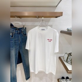 miumiu 高端定制 2026春夏獨家專供新款原單男士休閑微闊版短袖T恤 高