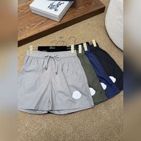 蒙口 26SS滿印超聲波壓花暗紋沙灘短褲 整體Logo采用超聲波壓花 60高密平