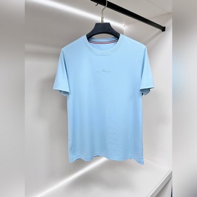 Moncler 春季新款短袖 蒙口純棉圓領短袖T恤，商務時尚純棉T恤，字母log