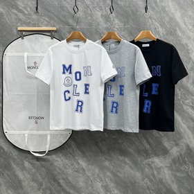 Moncler 蒙口 男士高端時裝款圓領短袖T恤，貿易公司渠道貨，純正血統品質，