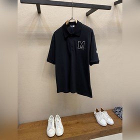Moncler，蒙口 夏裝新款珠地polo衫 M字母徽章繡花 袖口小标飾 寬松版
