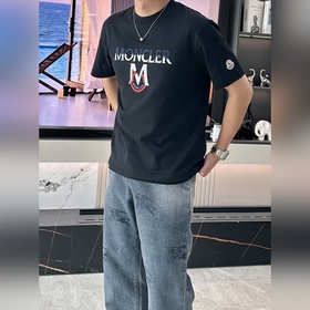 蒙口 2026春夏新款首發專櫃最新款短袖圓領T恤 高端訂制 設計前衛時尚！品牌l