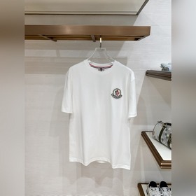 蒙口 精品系列 2026春夏新款首發專櫃最新款短袖圓領T恤 高端訂制 設計前衛時