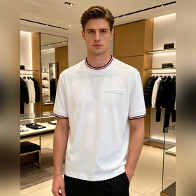 蒙口 Moncler VIP高級定制！ 2026春夏季新款短袖。這款T恤是夏季男