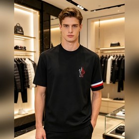 蒙口 Moncler VIP高級定制！ 2026春夏季新款短袖。這款T恤是夏季男