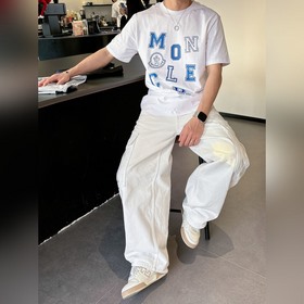 Moncler 蒙口 男士高端時裝款圓領短袖T恤，貿易公司渠道貨，純正血統品質，