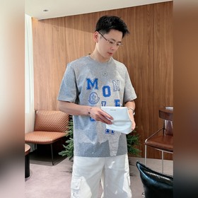 Moncler 蒙口 男士高端時裝款圓領短袖T恤，貿易公司渠道貨，純正血統品質，