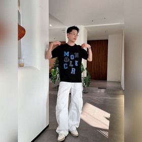 Moncler 蒙口 男士高端時裝款圓領短袖T恤，貿易公司渠道貨，純正血統品質，