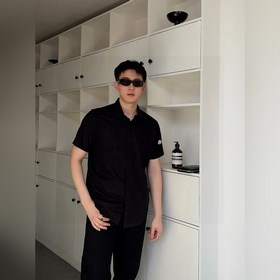 蒙口 專櫃最新款男士必備款短袖襯衫，100%天然棉，舒服透氣，原單狠貨，原版面料