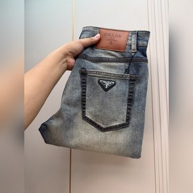 Prada 普拉達  三标齊全2026夏季最新推出男士牛仔褲新品！重工水洗牛仔